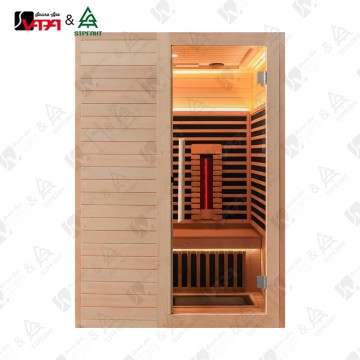 Vapasauna  SIP-1060 2-Person Indoor Finnish Sauna | Customizable  Size | Hemlock Wood