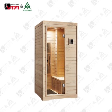 VAPASAUNA Direct Sauna Factory SIP-1026シリーズ 家庭用赤外線サウナ 省スペースコーナーデザイン アパート・マンション向け カナダ産ヘムロック製 1～2人用ウェルネスソリューション