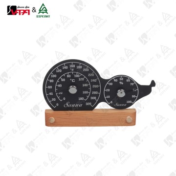 MTH004 The Gourd Shape Aluminum Hygrometer & Th...