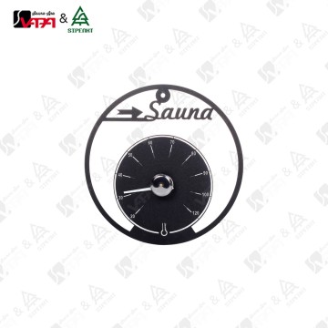 MTH009 Vapasauna Premium Sauna Thermometer Blac...