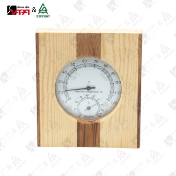 Vapasauna WTH029 Series Sauna accessories Innovative Square Sauna Thermometer Purely Mechanical Liquid-free Electricity-free Suitable for All Saunas