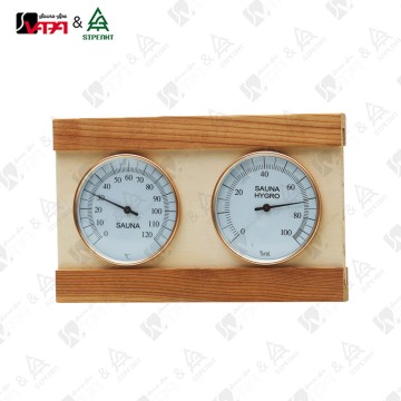 WTH019 Vapasauna High-Temperature Wooden Sauna Monitor, Dual Function Thermometer and Humidity Gauge, Commercial & Home Use