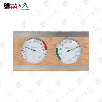 WTH018 Vapasauna Rustic Wooden Hygrometer for S...