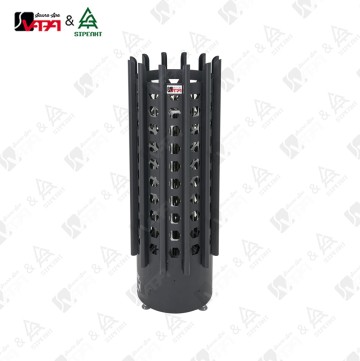 VAPASAUNA CR60E-90E Crown Column Heater 304 Stainless Steel Vertical Multi-Certified Compact Home Sauna Essential