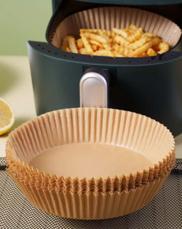 Air Fryer Special High-temperature Resistant Oil-separating Bowl, Thickened Non-stick Round Baking Silicone Paper.