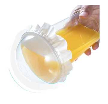 Summer Hot Sale Cold Drinks Special Leakproof Food Grade Silicone Coated Paper Film Plastic Cup Sealing Paper Customized