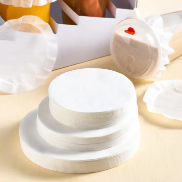10cm Diameter Round Hot and Cold Drinks Leak-proof Greaseproof Coated Paper Disposable Food-grade Takeaway Sealing