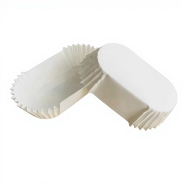 Oval Cake Liners Baking Molds Biodegradable Eco-Friendly Oil-Resistant Heat Resistant Rectangular Paper Cupcake Liners