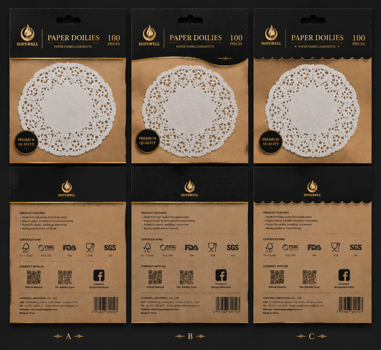 Premium Food Grade Paper Doilies | Hopewell Packaging