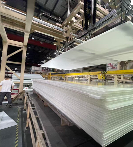 PP honeycomb panel production line