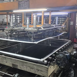 PP honeycomb pressing board process
