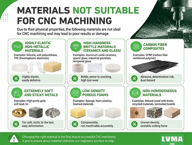 Welche Werkstoffe lassen sich nicht CNC-bearbeiten? Was die meisten Ingenieure übersehen.