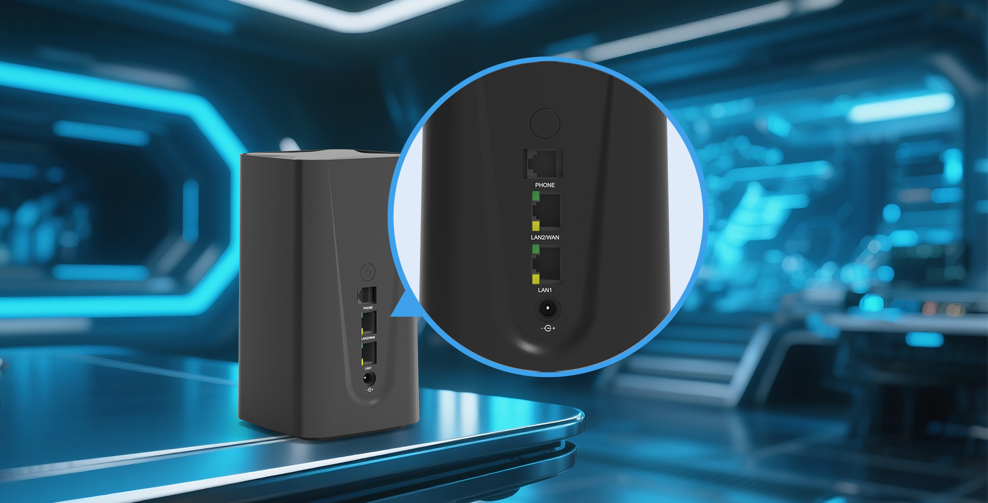 Dual Gigabit Ports, Fast and Stable Connectivity