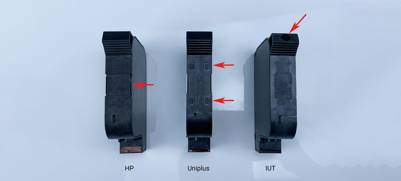 Как Отличить Оригинальные Картриджи HP, Картриджи Uniplus И Картриджи IUT По Внешнему Виду