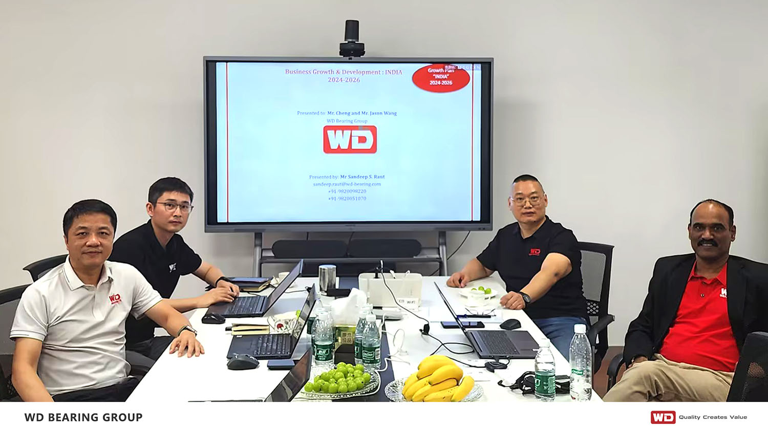 WD Bearings accueille la visite du directeur général de WD en Inde 1.jpg