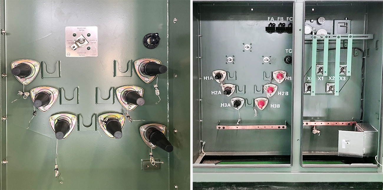 pad mounted transformer external gauges