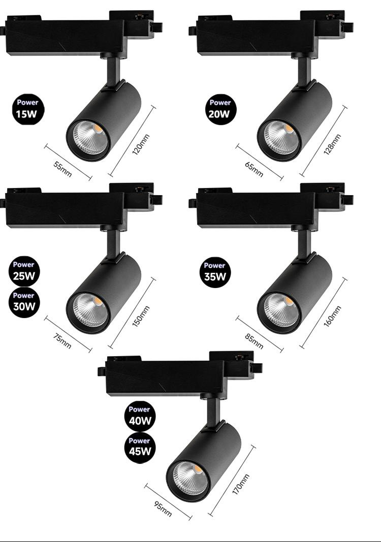 Led track spotlights