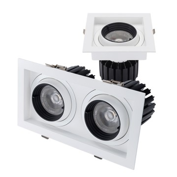 Directional Recessed Double-head Grille Lighting for Living Room FT-GL03*2