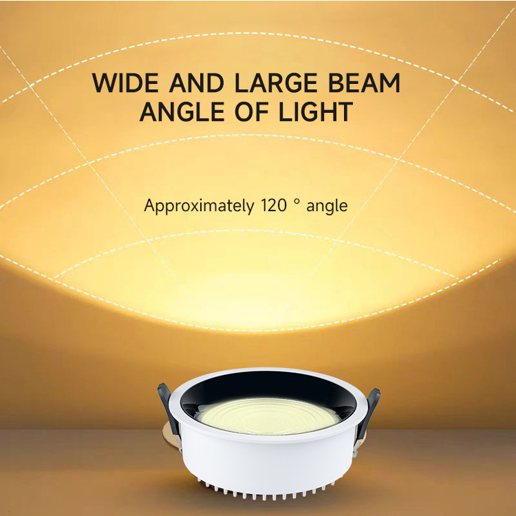 Anti glare downlights