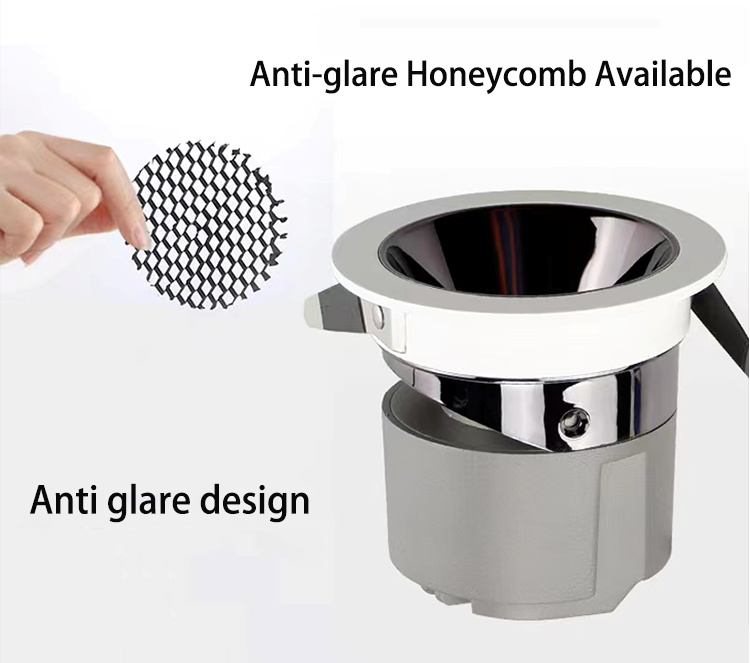 Anti-glare spotlight