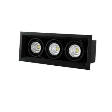 Ceiling Pot Recessed Led Grille Lights Dual-Head Downlight FT-GL01*3