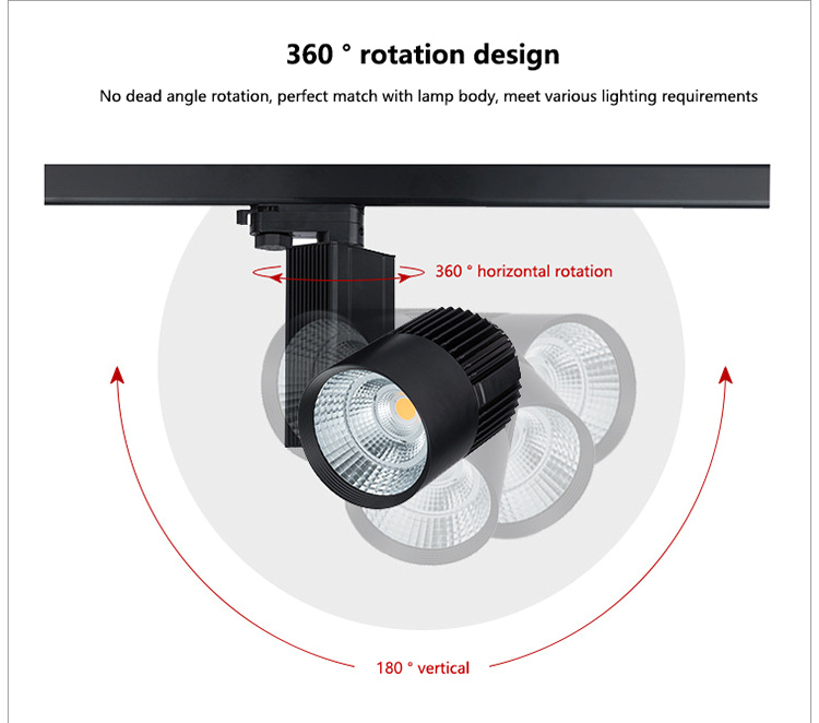 Black track lighting