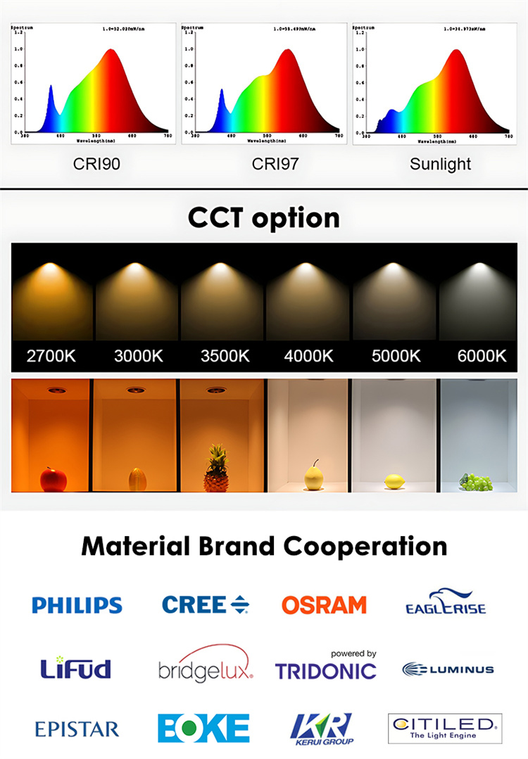 CCT track lights