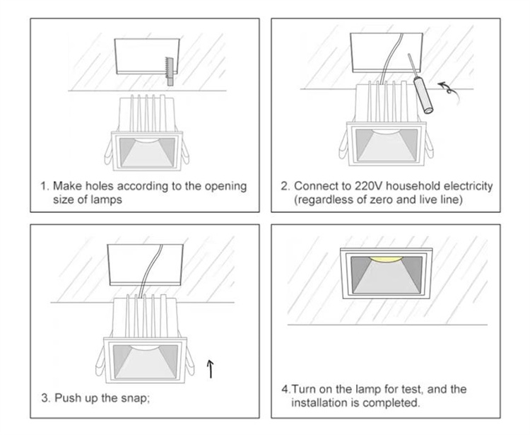 Installing downlight