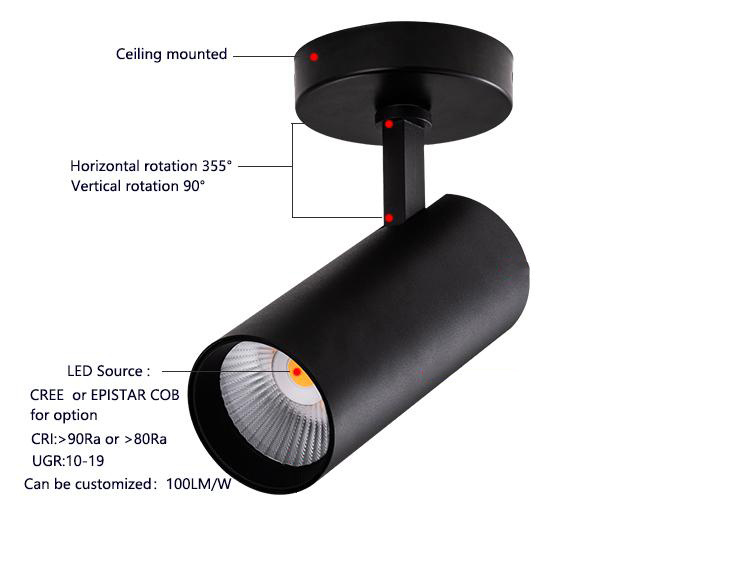 Ceiling track lights