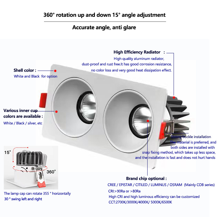 colour changing downlights