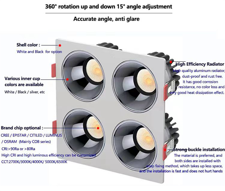 dimmable recessed downlight