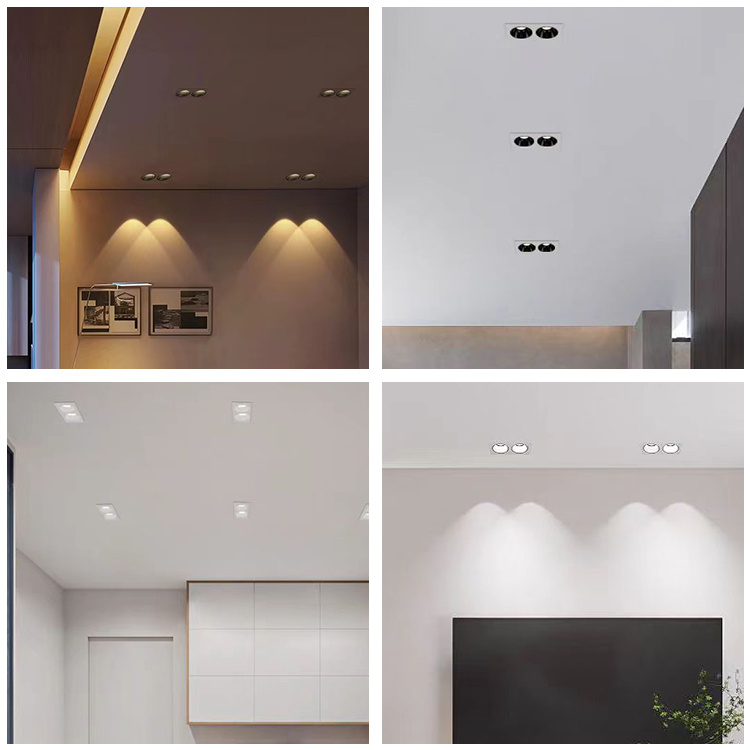 Double spotlight ceiling