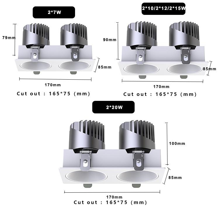 Dual spotlights