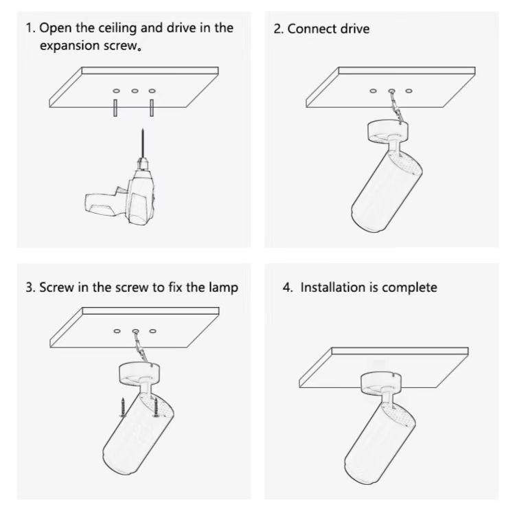 False ceiling track light