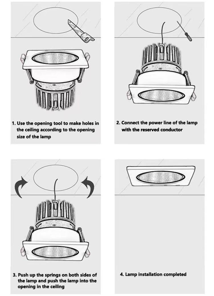 How to install downlight