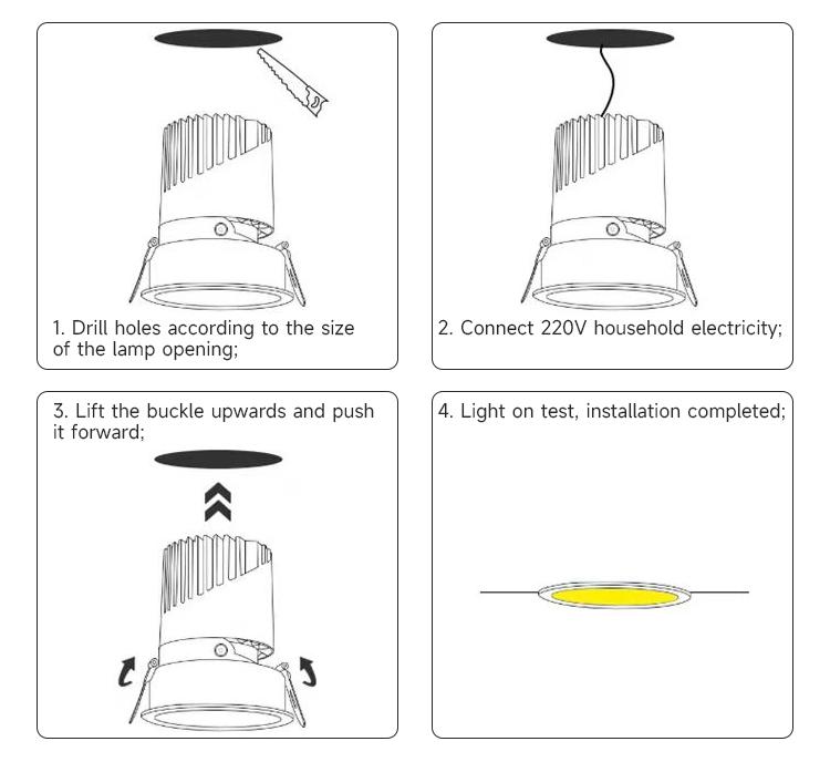 Install spot light