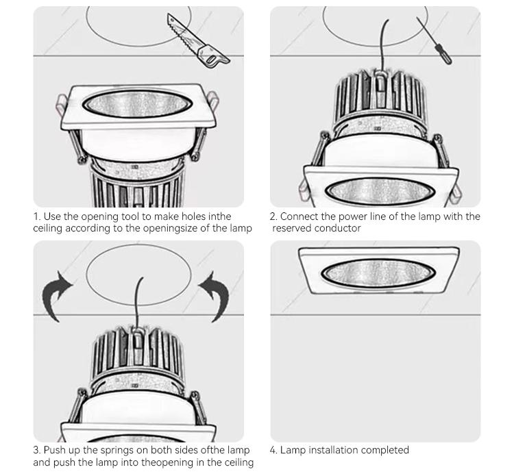 Installing spot light