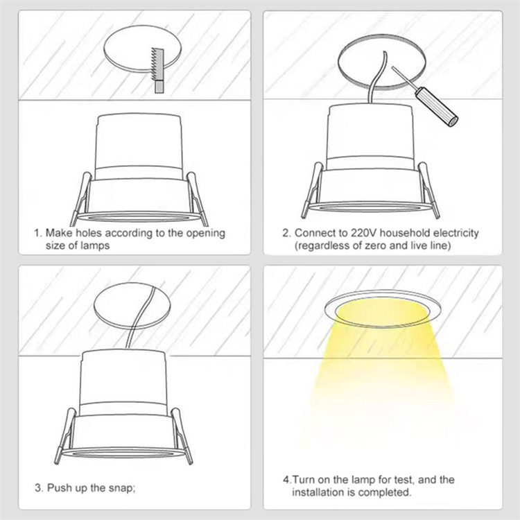 Installing spotlights