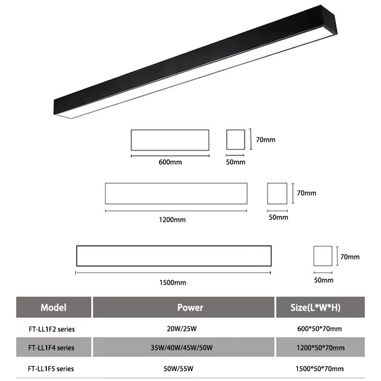 Led linear profile light