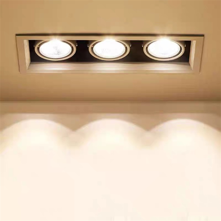 Led recessed grille light