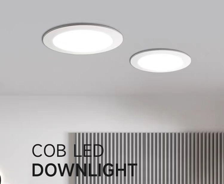 Recessed lighting in the ceiling