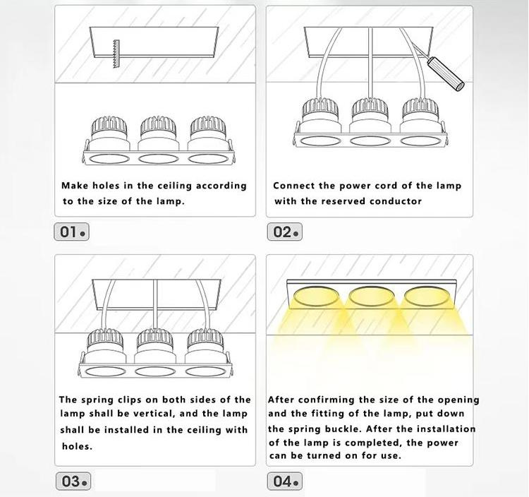 更换嵌入式灯具