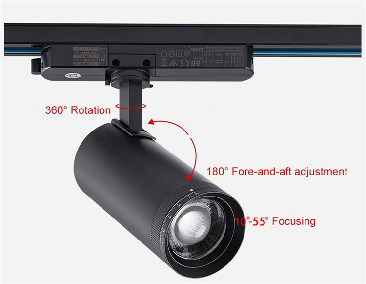 Track light in ceiling