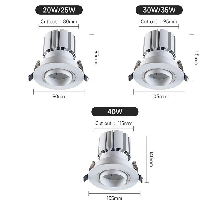White downlights