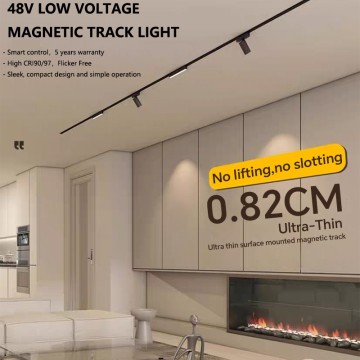Ultra Slim Magnetic Track Light LED Surface Mount System For Home