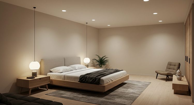 Is downlight good for a bedroom?