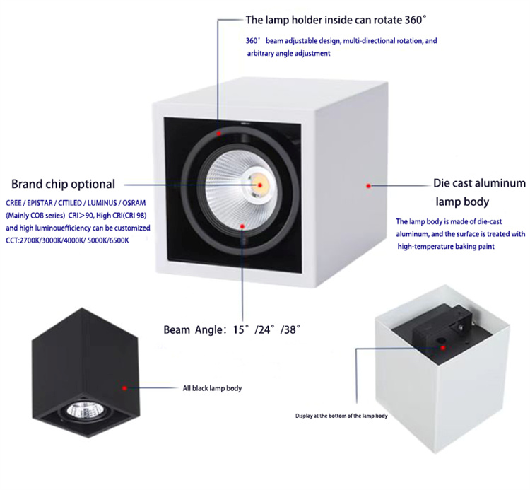 ceiling surface mounted downlight
