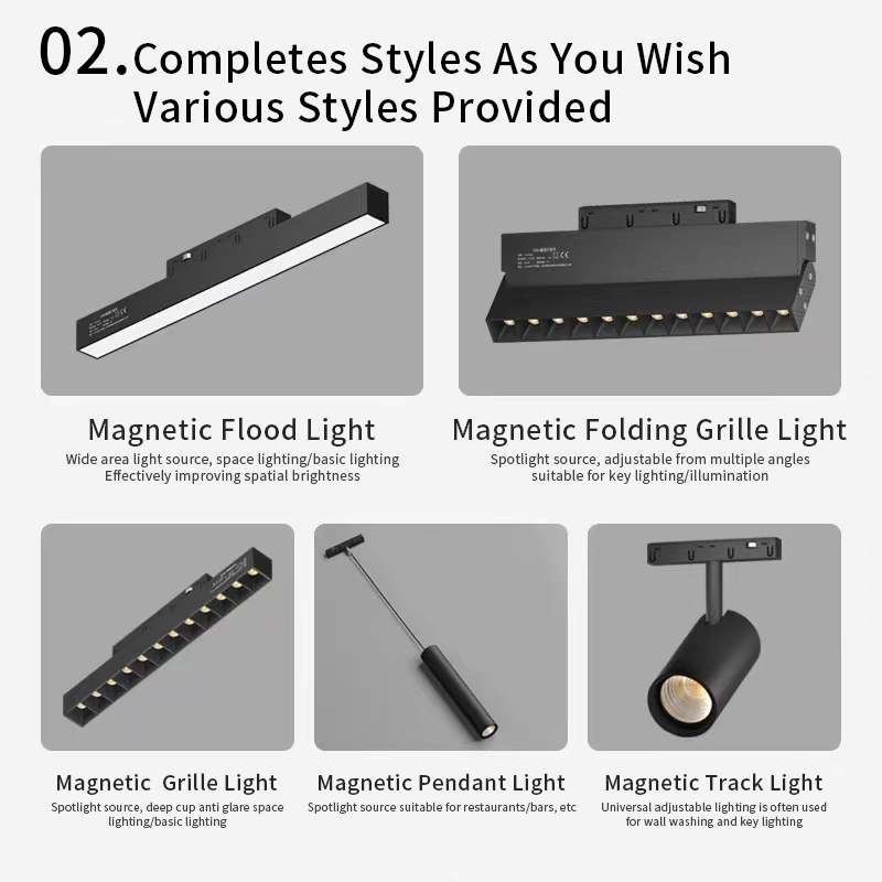 concealed magnetic track light