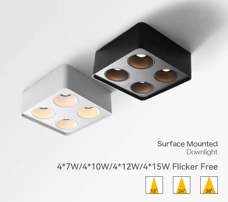 dual head surface mounted led spotlights