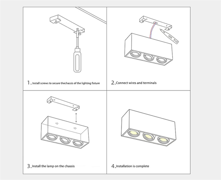 Install cob led downlight